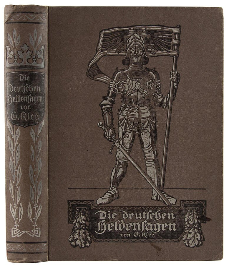 Немецкий героический эпос: Die deutschen Heldensagen (антикварное издание 1912 года, Г. Клее)