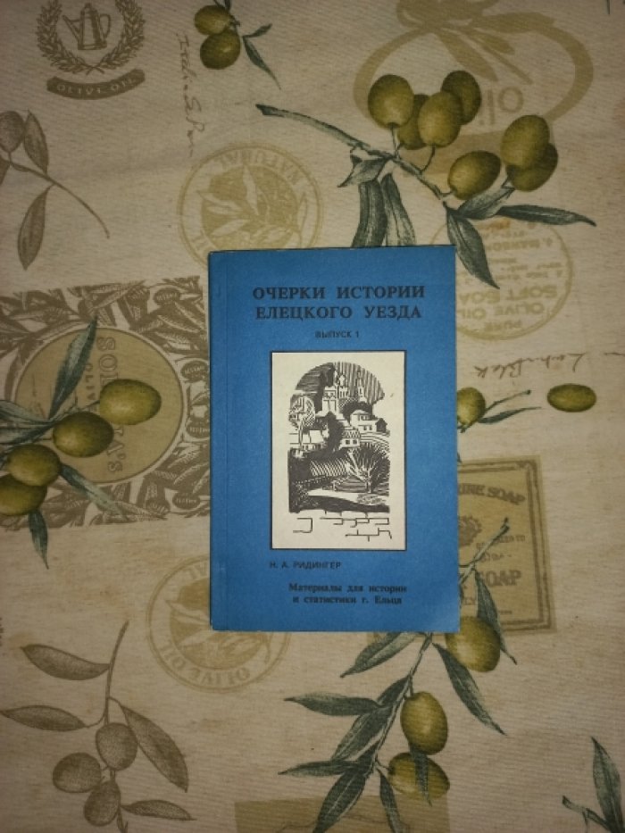 Ридингер Николай Александрович. Материалы для истории и статистики г. Ельца. Выпуск 1 (и единственный)