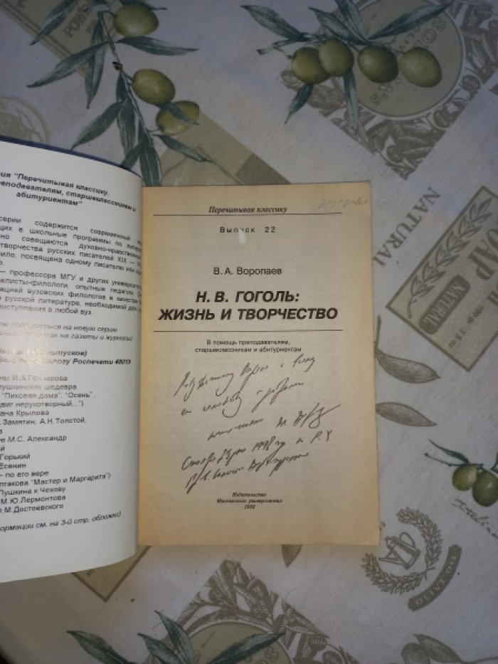 Воропаев В.А. Н.В. Гоголь: жизнь и творчество