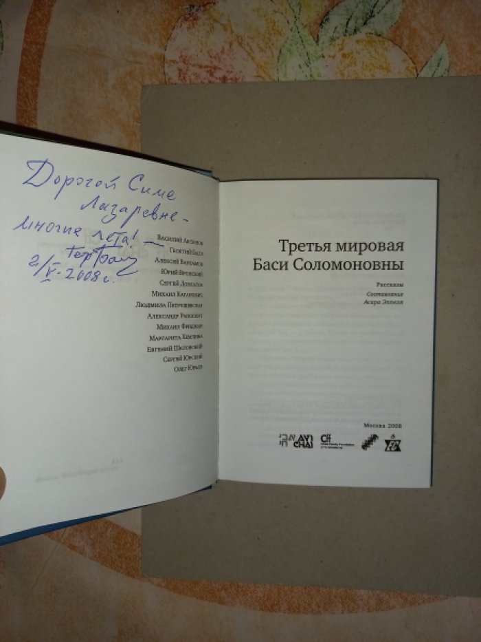 Третья мировая Баси Соломоновны. Рассказы