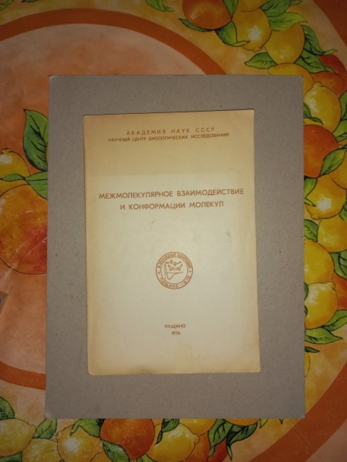 Межмолекулярное взаимодействие и конформации молекул.
