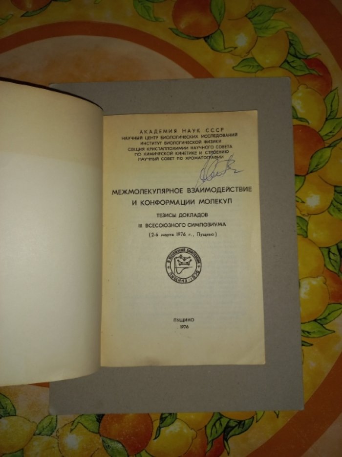 Межмолекулярное взаимодействие и конформации молекул.