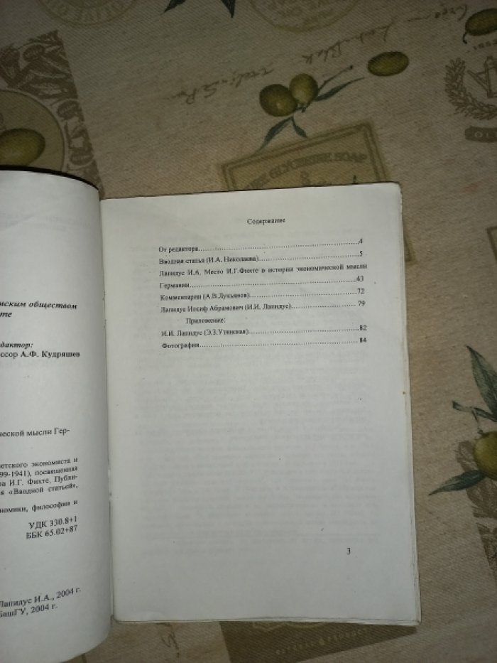 Лапидус И.А. Место И.Г. Фихте в истории экономической мысли Германии