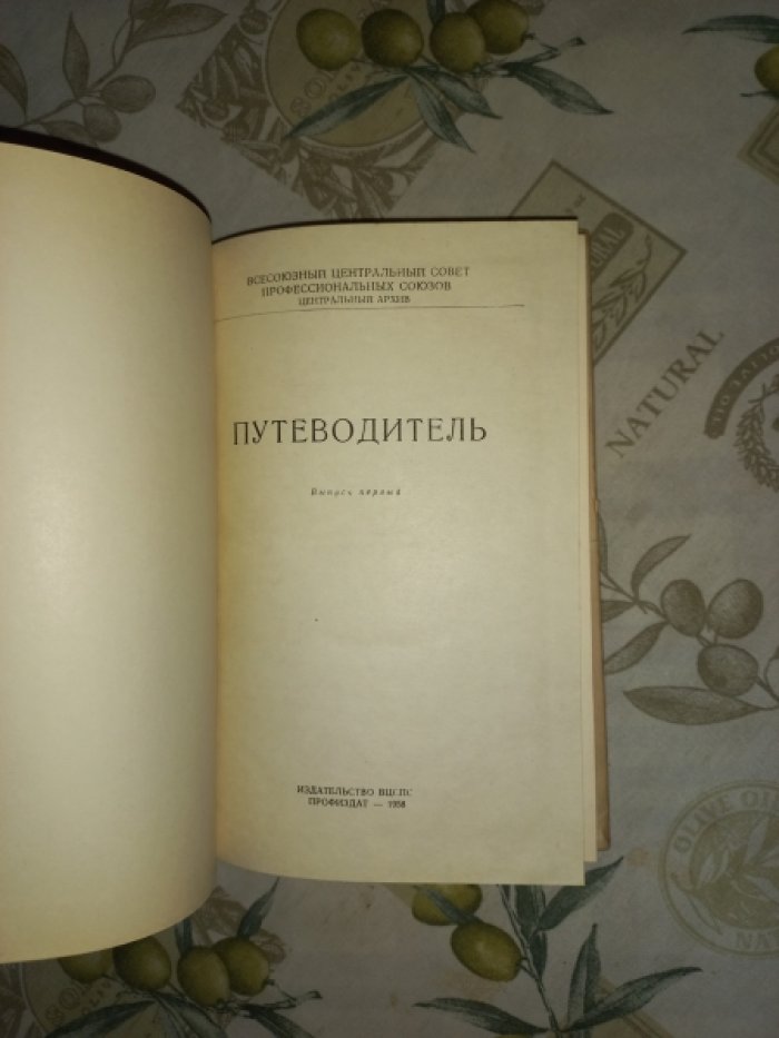 Всесоюзный Центральный Совет Профессиональных Союзов. Центральный архив. Путеводитель. Выпуск 1