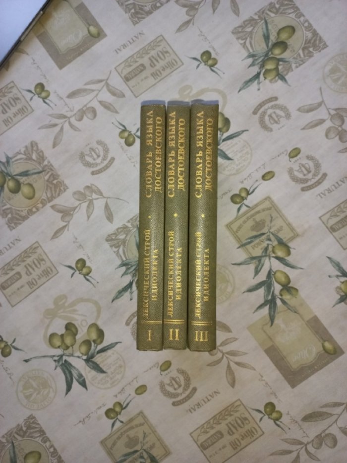Словарь языка Достоевского. Лексический строй идиолекта. В 3-х томах